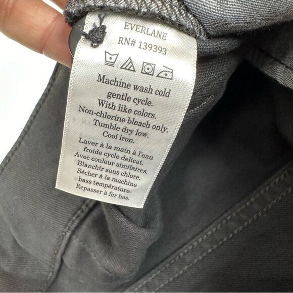 Everlane‎ Women’s NWT Black The Organic Straight-Leg Minimalist Pant 6/W29/L26 - Picture 7 of 12